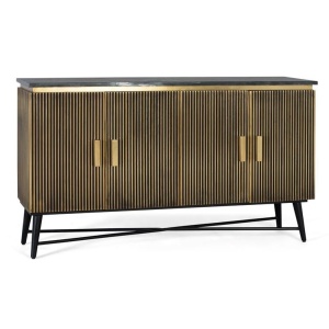 Bufet inferior auriu/negru din lemn 150 cm Sambhal Giner y Colomer