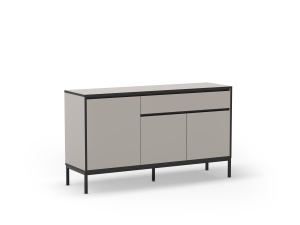 Bufet inferior crem/negru din metal 140 cm Lorenza The Home Collection