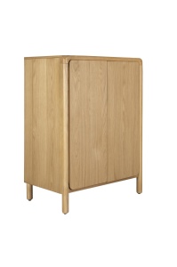 Bufet inferior maro din lemn 90 cm Storm Zuiver