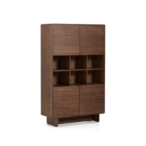 Bufet maro 163 cm Norlen Walnut Kave Home