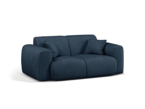 Canapea albastru royal din textil pentru 2 persoane Molino Chenile Micadoni