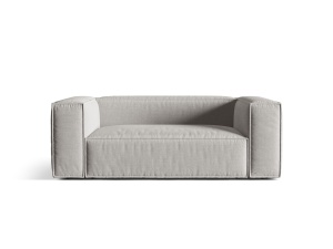 Canapea bej din textil pentru 2 persoane Nuria Structural Micadoni