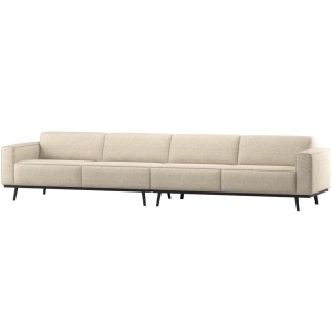 Canapea bej din textil pentru 4 persoane Statement XL Woood