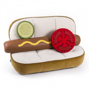 Canapea din poliester si metal 188 cm Hot Dog Complete Seletti