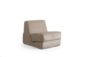 Canapea extensibila crem din textil pentru 1 persoana Origami The Home Collection