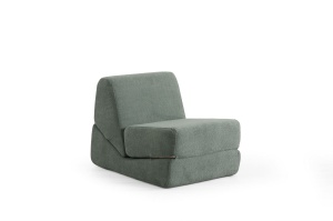 Canapea extensibila verde din textil pentru 1 persoana Origami The Home Collection