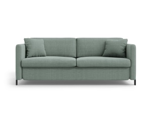 Canapea extensibila verde menta din textil pentru 3 persoane Gloria Bjorn Micadoni