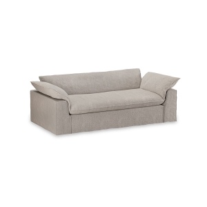Canapea gri deschis din textil pentru 3 persoane Nomad Sneak HKliving