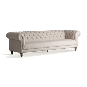 Canapea gri din textil pentru 3 persoane Maurox Vical Home