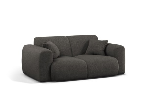 Canapea gri inchis din textil pentru 2 persoane Molino Eden Micadoni