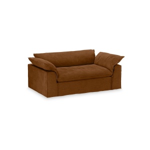 Canapea maro caramel din catifea 204 cm Nomad Royal HKliving