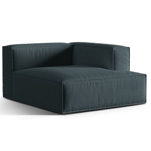 Canapea modulara albastru petrol din textil pentru 1 persoana Nuria Right Structured Micadoni