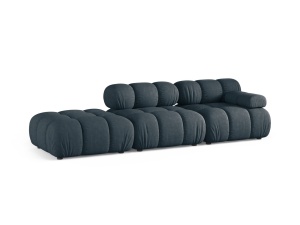 Canapea modulara albastru petrol din textil pentru 4 persoane Bellis Liberty Right Micadoni
