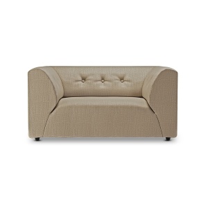 Canapea modulara bej din textil 148 cm Vint Pure Earth Loveseat HKliving