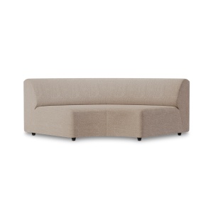 Canapea modulara bej din textil 208 cm Jax Sneak Element Round HKliving