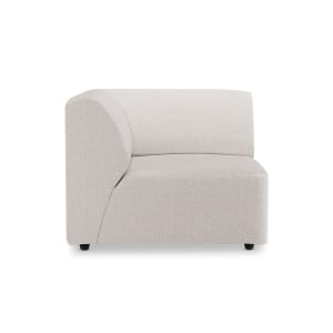 Canapea modulara bej din textil 94 cm Jax Left End HKliving