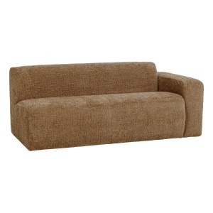Canapea modulara galben miere din textil pentru 2 persoane Mojo Woolly Woood