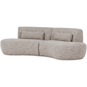 Canapea modulara gri din textil pentru 4 persoane Betavier Woood