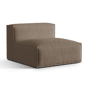 Canapea modulara maro cappuccino din textil pentru 1 persoana Nuria Structural Micadoni