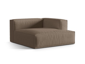 Canapea modulara maro cappuccino din textil pentru 1 persoana Nuria Right Structural Micadoni