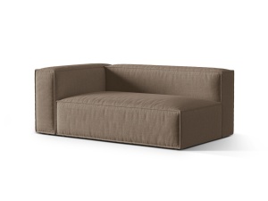 Canapea modulara maro cappuccino din textil pentru 3 persoane Nuria Left Structural Micadoni