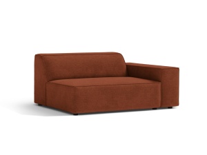 Canapea modulara maro caramiziu din textil pentru 1 persoana Jodie Right 122 Micadoni