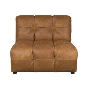 Canapea modulara maro coniac din textil 102 cm Hackman Dutchbone