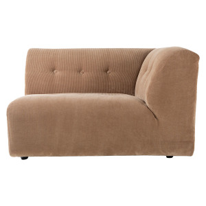 Canapea modulara maro din textil pentru 1,5 persoane Vint Right HKliving