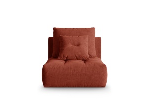 Canapea modulara maro din textil pentru 1 persoana Bloom Wind Micadoni