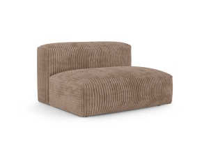 Canapea modulara maro din textil pentru 1 persoana Martina Corduroy 132 XL Micadoni