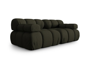 Canapea modulara verde amazon din textil pentru 2 persoane Bellis 3D Micadoni