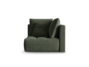 Canapea modulara verde muschi din textil pentru 1 persoana Bloom Wind Center Micadoni