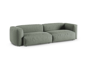 Canapea modulara verde muschi din textil pentru 4 persoane Martina XL Micadoni