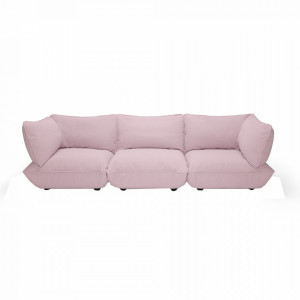 Canapea roz din poliester si metal Sumo Grand Fatboy