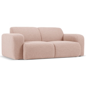 Canapea roz pudra din textil pentru 2 persoane Molino Boucle Micadoni