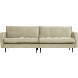 Canapea verde fistic din catifea pentru 3 persoane Rodeo Classic Woood