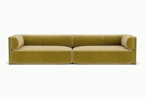 Canapea verde fistic din textil pentru 3 persoane Bolster Royal Pistache - 52 FEST