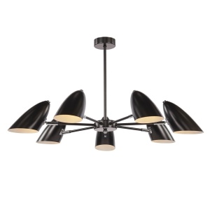 Candelabru negru din metal cu 7 becuri Aida Maytoni