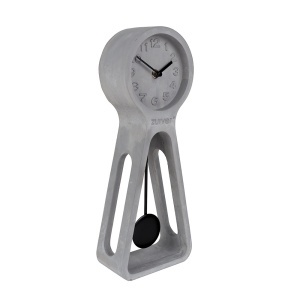 Ceas de masa gri din ciment 6x15 cm Pendulum Time Zuiver