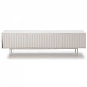 Comoda TV alba din metal 180 cm Sierra Teulat