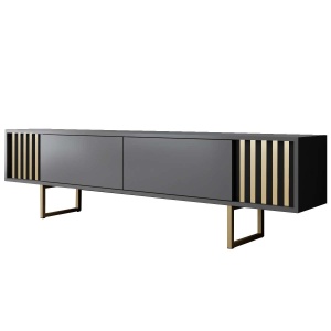 Comoda TV aurie/gri antracit 180 cm Gold Line The Home Collection