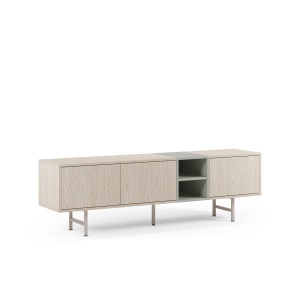 Comoda TV crem/verde din metal 180 cm Thea The Home Collection