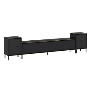 Comoda TV gri antracit 260 cm Imaj 2 The Home Collection