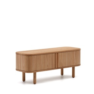 Comoda TV maro deschis din lemn 120 cm Mailen Kave Home