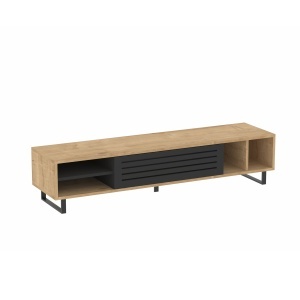 Comoda TV maro/gri antracit 160 cm Safir The Home Collection