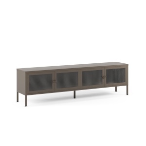Comoda TV maro mocha din metal 160 cm Layna The Home Collection