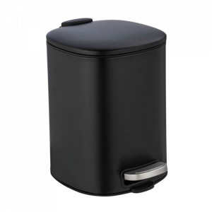 Cos de gunoi negru din metal 5 L Alassio Wenko