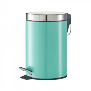 Cos de gunoi verde/gri din metal 3 L Perina Zeller