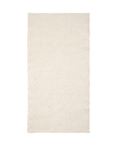 Covor alb din fibre 70x140 cm Mascarell Kave Home