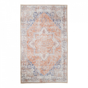 Covor albastru/portocaliu din fibre sintetice 200x300 cm Havana Chenille House Nordic